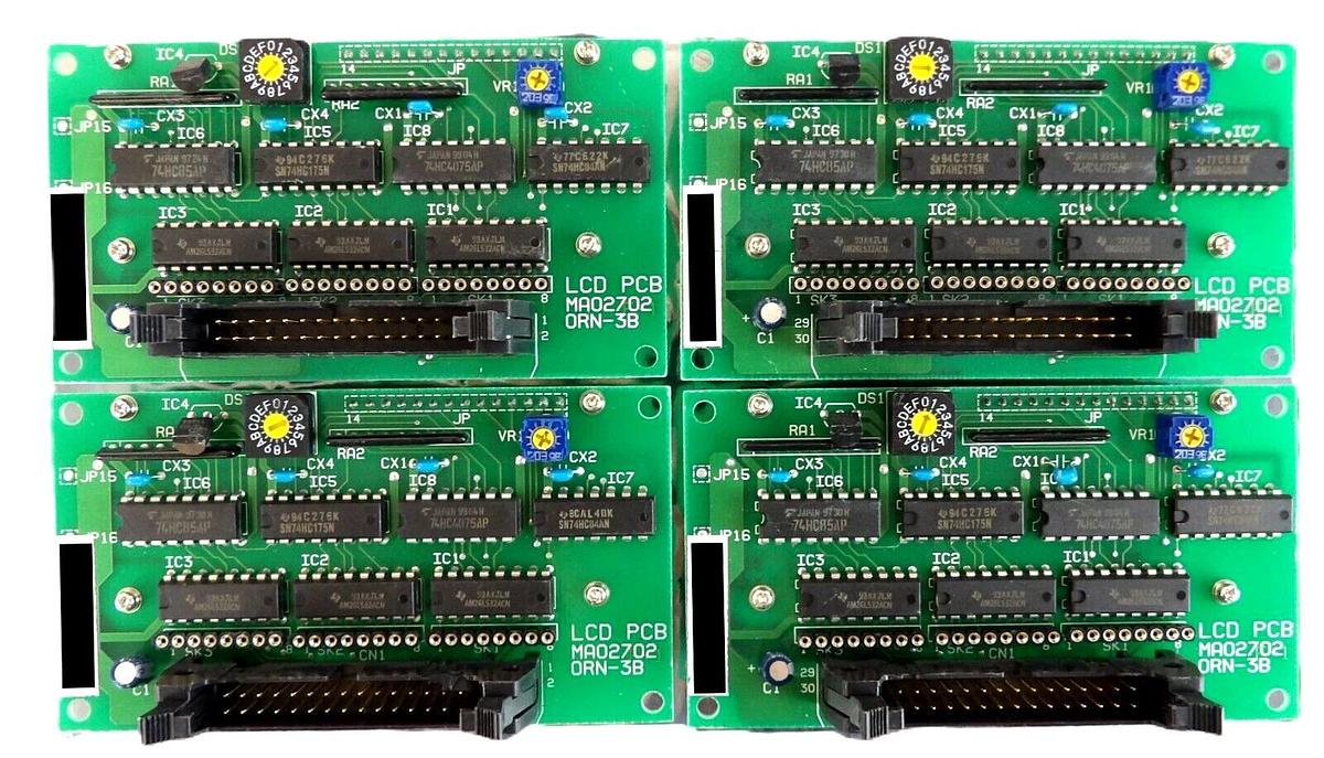 Used TEL Tokyo Electron CT2980-090037-11 LCD PCB Display Unit Lot of 4 Working