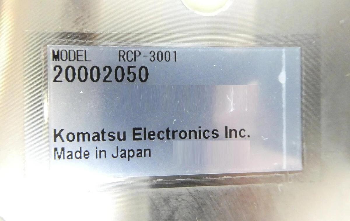 Used Komatsu 20002050 Wafer Cooling Plate RCP-3001 TEL Tokyo Electron Lithius Working