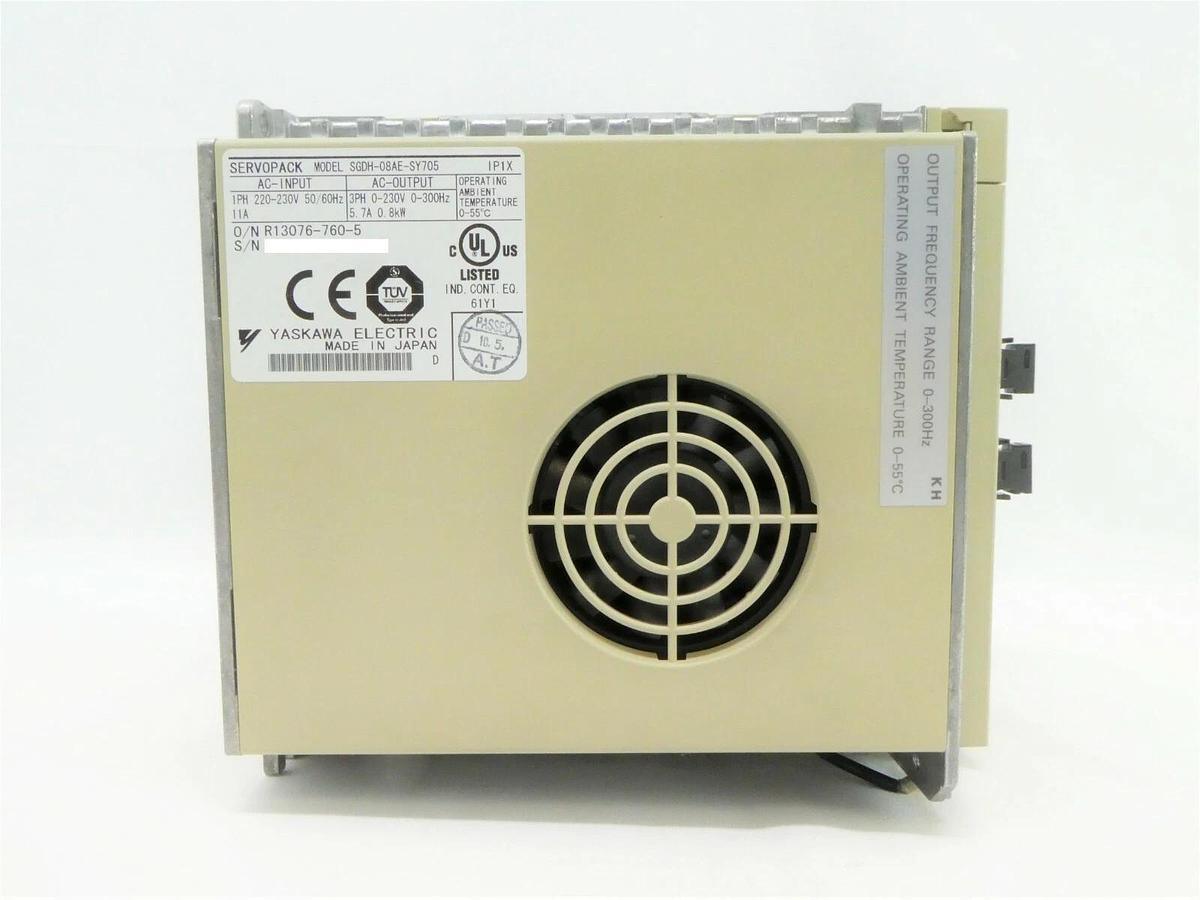 Used Yaskawa SGDH-08AE-SY705 Servo Drive SERVOPACK JUSP-NS1000 Working