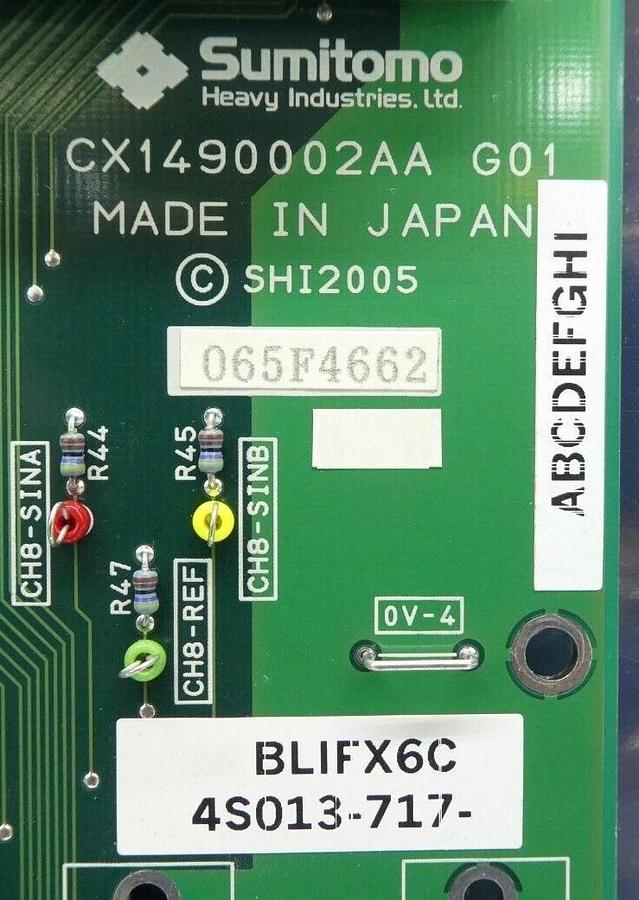 Used Sumitomo Heavy Industries CX1490002AA G01 PCB 065F4662 Nikon 4S013-717 NSR Spare