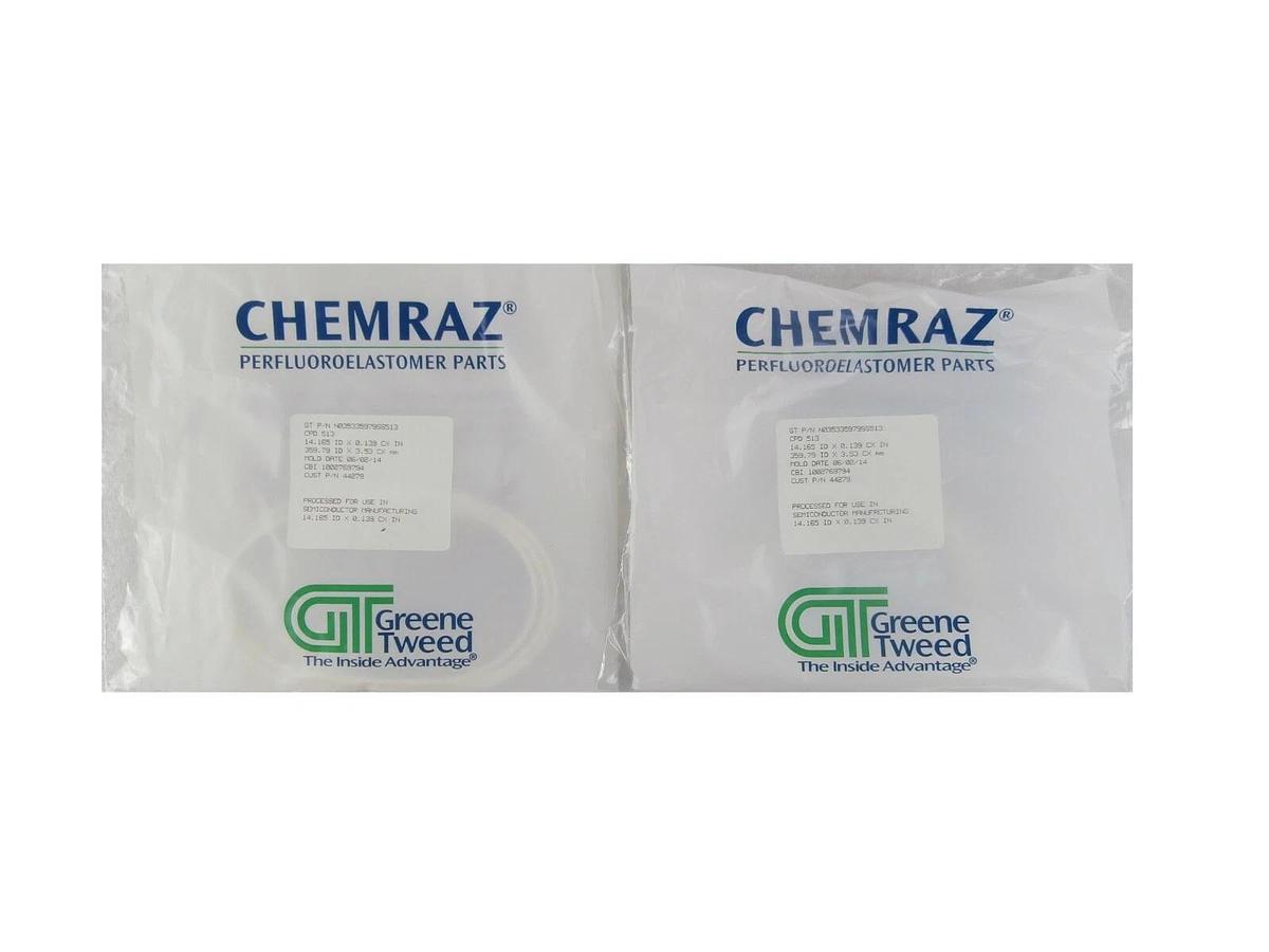 Green Tweed N035335979SS513 O-Ring Reseller Lot of 2 AMAT CVD Chamber 5200 New
