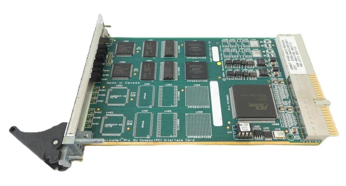 Used SST Woodhead DNP-CPCI-3U-4 DeviceNet Scanner PCB Card AMAT 0190-34513 Working