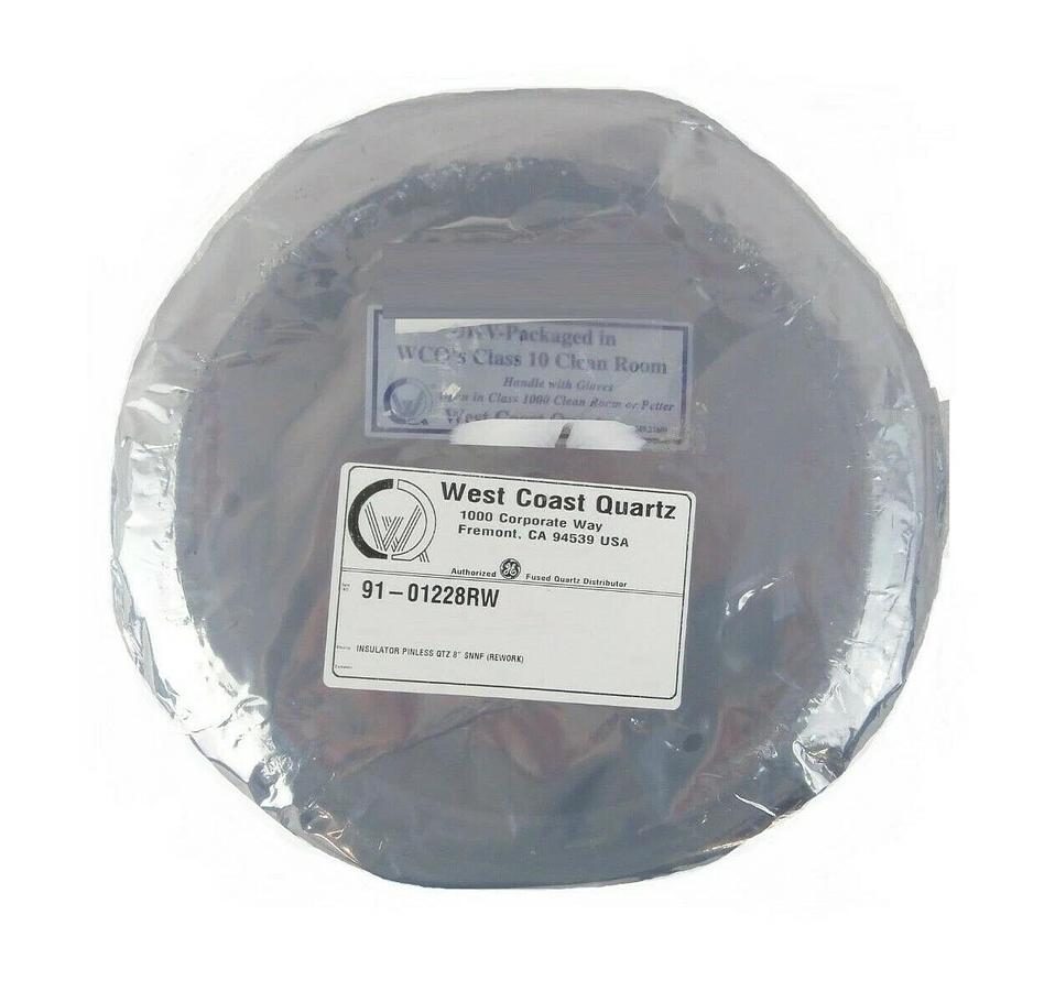Refurbished AMAT Applied Materials 91-01228RW Insulator Pinless Quartz 8" SNNF Refurbished