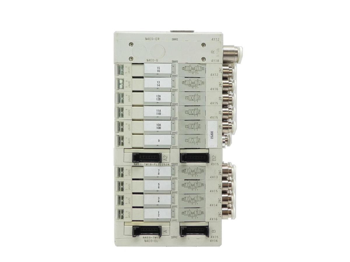 Used CKD N4E0 Series 10-Port Pneumatic Manifold N4E0-ER N4E0-EL TEL Lithius Working