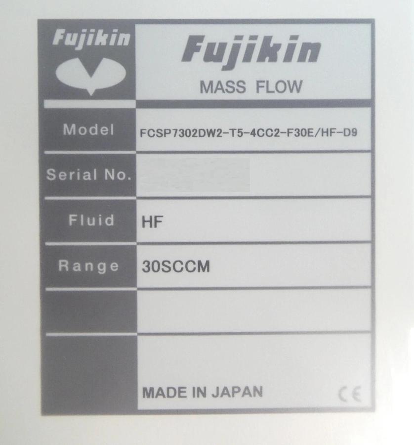 Fujikin FCSP7302DW2-T5-4CC2-F30E/HF-D9 Mass Flow Controller MFC Lot of 3 New