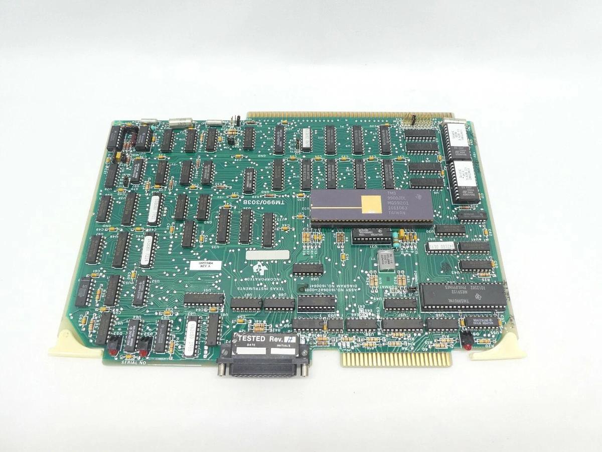 Used Texas Instruments 1600642-0001 PCB Card TM990/303B Varian 109533004 Rev. A As-Is