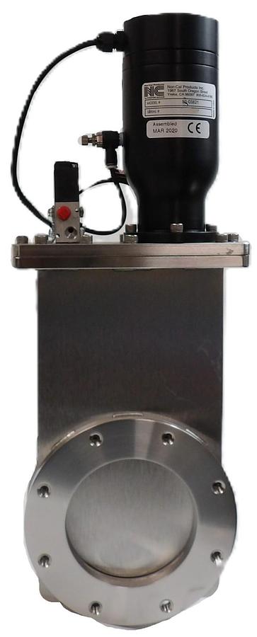Used Nor-Cal 93-03821 Pneumatic Gate Valve Assembly Working Surplus