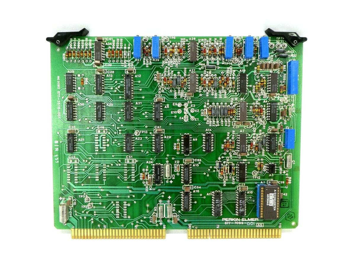 Used Perkin-Elmer 677-7099-001 A/D Converter PCB Card 677-3518-001 Untested As-Is