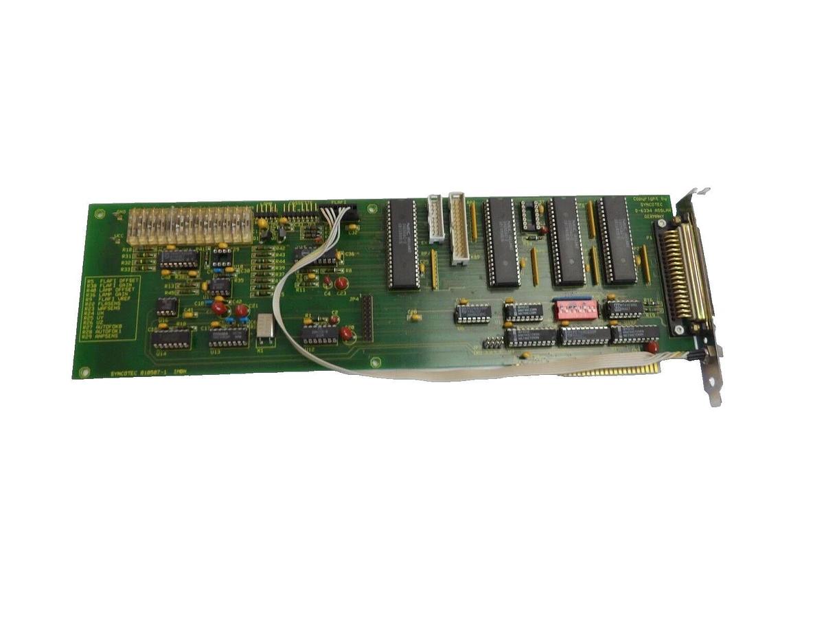 Used Syncotec 010507-1 Lamp/Cassette Controller PCB Card IM8N Working Surplus