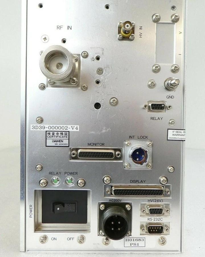 Used Daihen RMN-50T-V RF Auto Matcher TEL Tokyo Electron 3D39-000002-V4 Working