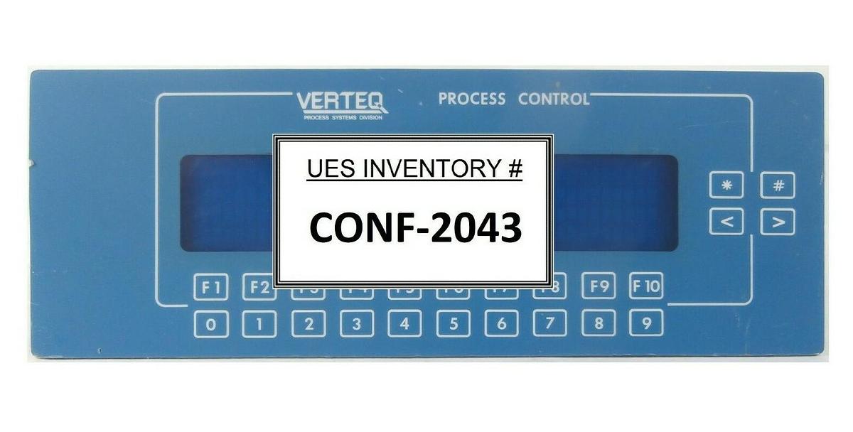 Used ISE Electronics CU40046MCPB-S Display PCB Keypad PW-85-102 Verteq Working Spare