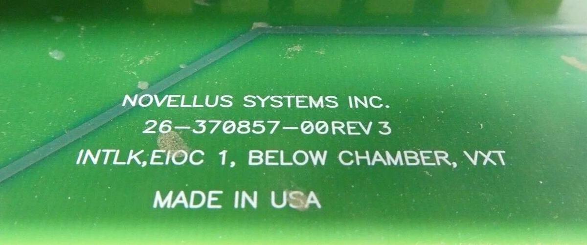 Used Novellus Systems 26-370857-00 Below Chamber Interlock PCB Assembly 26-429113-00