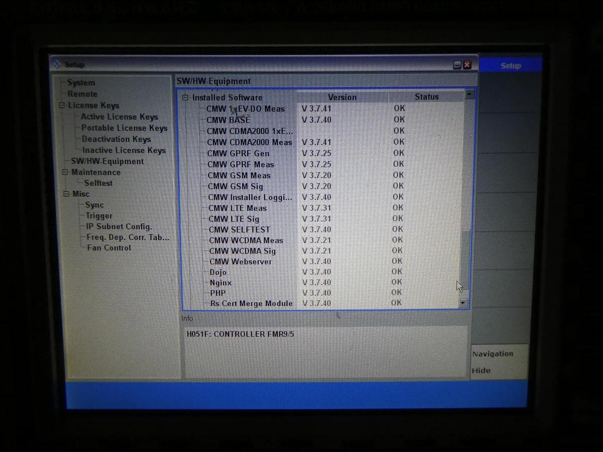 Used Rohde & Schwarz 1201.0002K50 Wideband Radio Comm Tester CMW 500 V 3.7.40