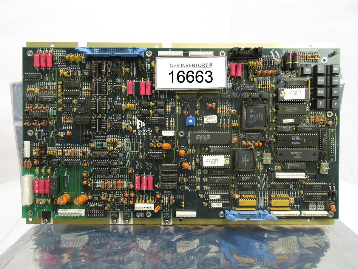 Used ETO Ehrhorn Technological Operations ABX-X228 RF Generator Controller PCB Rev 11