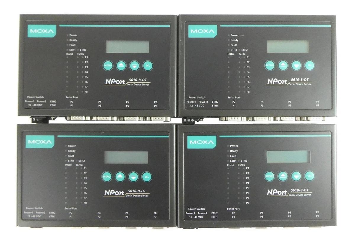 Used Moxa Nport 5610-8-DT 8-Port Serial Device Server Nport 5610-8-DT Working
