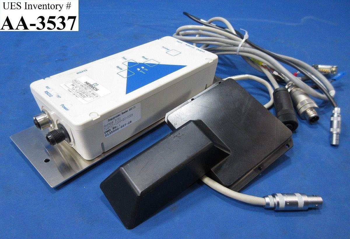 Used Hermos TLG-I1-1000-S0-00EB Transponder Set with Fixload-Antenna Working Spare