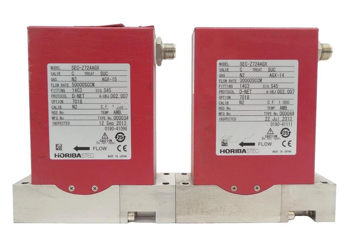 Used Horiba STEC Z700 Mass Flow Controller MFC SEC-Z724AGX SEC-Z714AGX Lot of 8 Spare