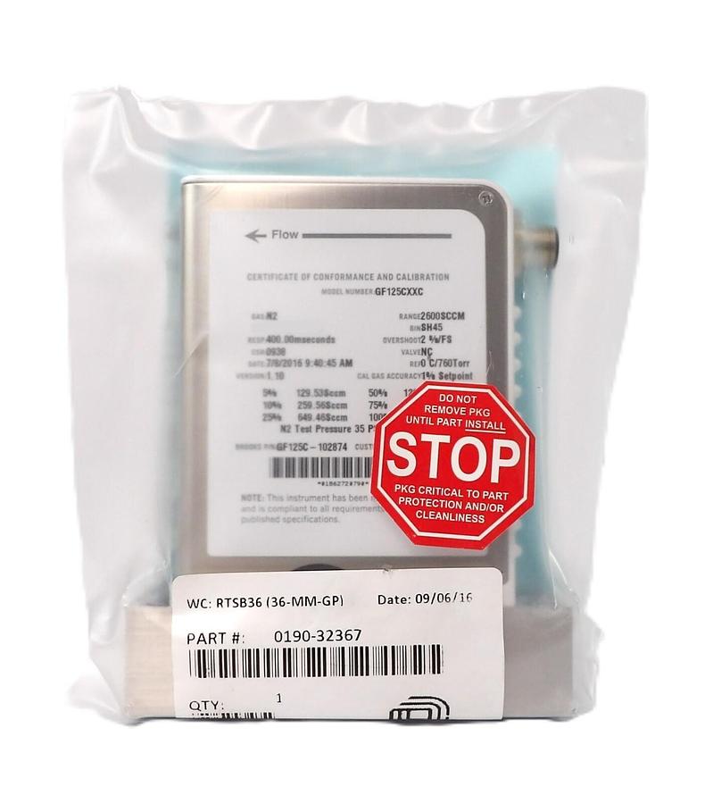 Refurbished Brooks GF125C-102874 Mass Flow Controller MFC GF125CXXC 2600 SCCM N2 Refurbished