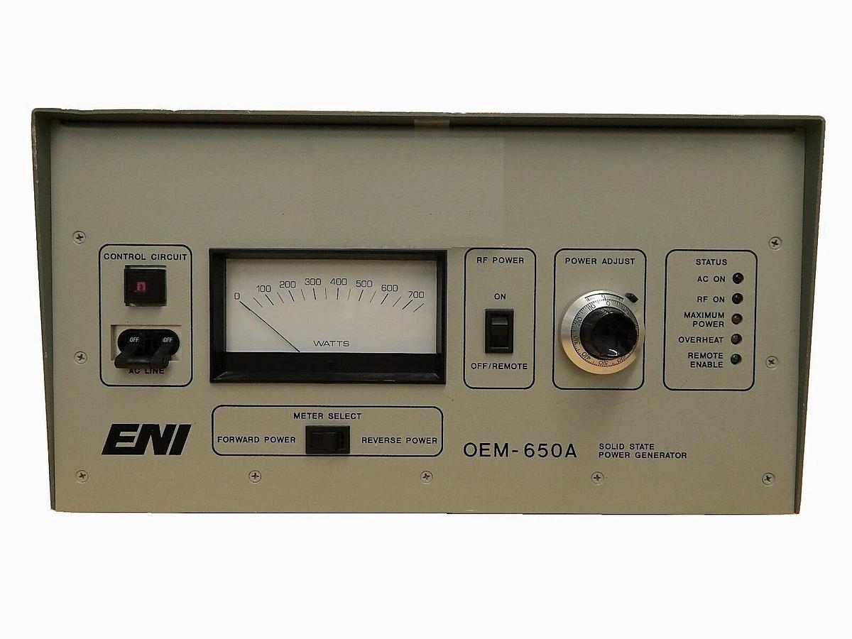 Used OEM-650A ENI OEM-6A-11491-51 Solid State Power Generator Tested Not Working