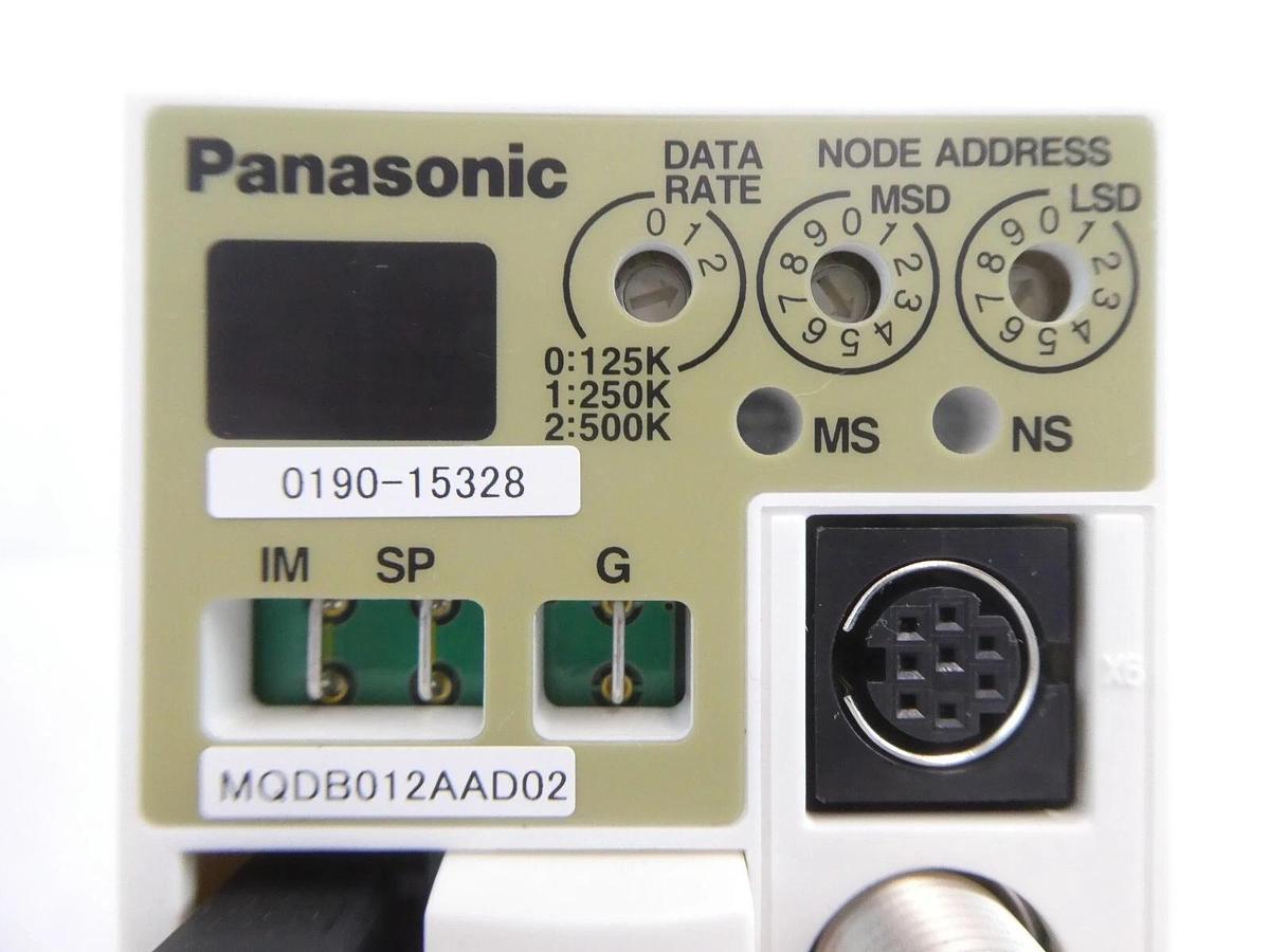 Used Panasonic MQDB012AAD02 AC Servo Driver AMAT 0190-15328 Lot of 3 Working Surplus