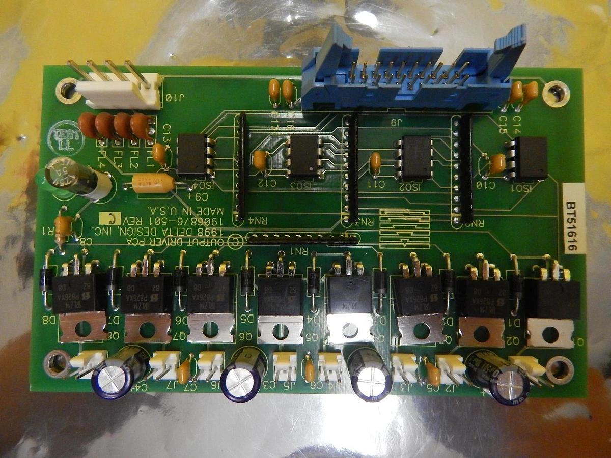 Used Delta Design 1906876-501 Output Driver PCA Board PCB Rev. C Used Working
