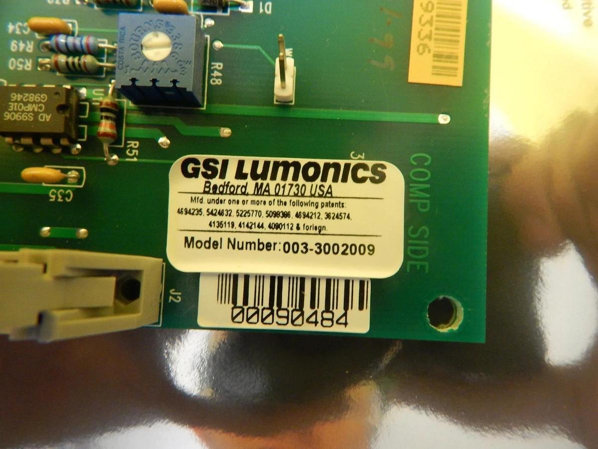 Used GSI Lumonics 003-3002009 Optics PCB KLA-Tencor CRS-3000 General Scanning Working