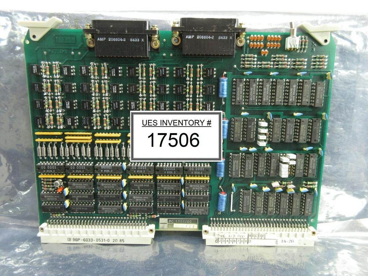 Used Philips 9406.217.1100 Processor PCB Card PC 1711/00 ASML PAS 5000/2500 Used