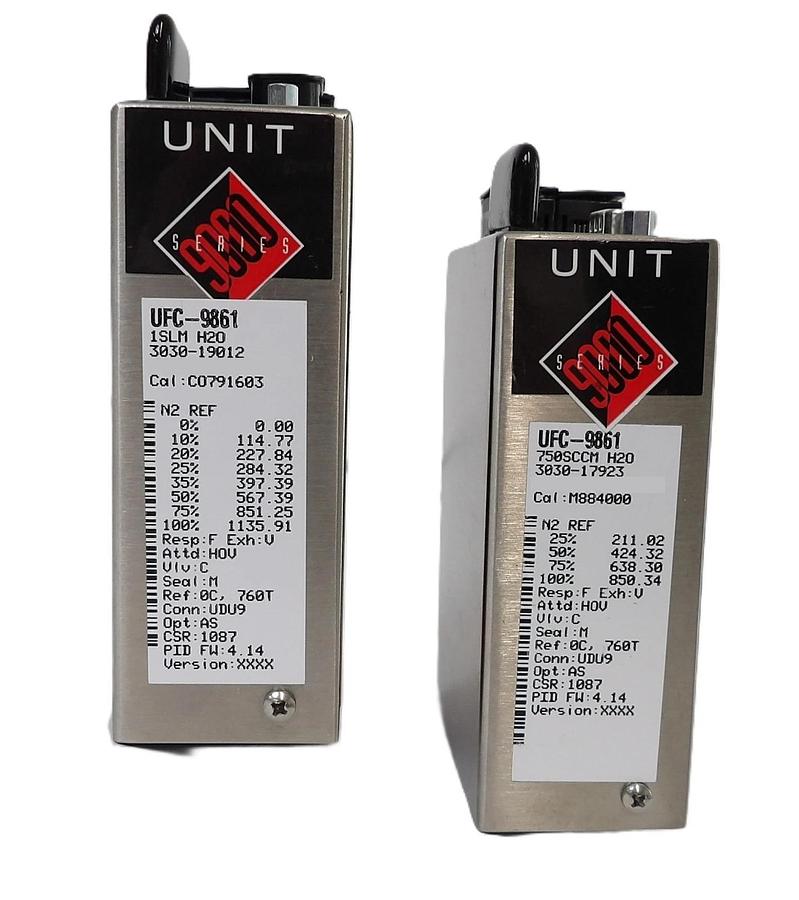 Used UNIT Instruments UFC Mass Flow Controller MFC UFC-8165 UFC-9861 Lot of 9