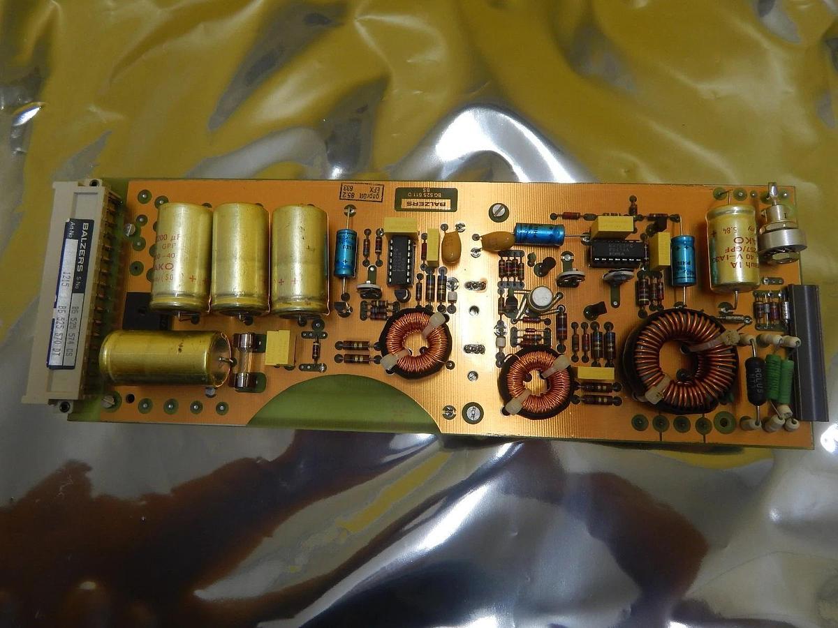 Used Balzers BG 525 570 DT Power Supply PCB Card BG 525 574 CS Used Working