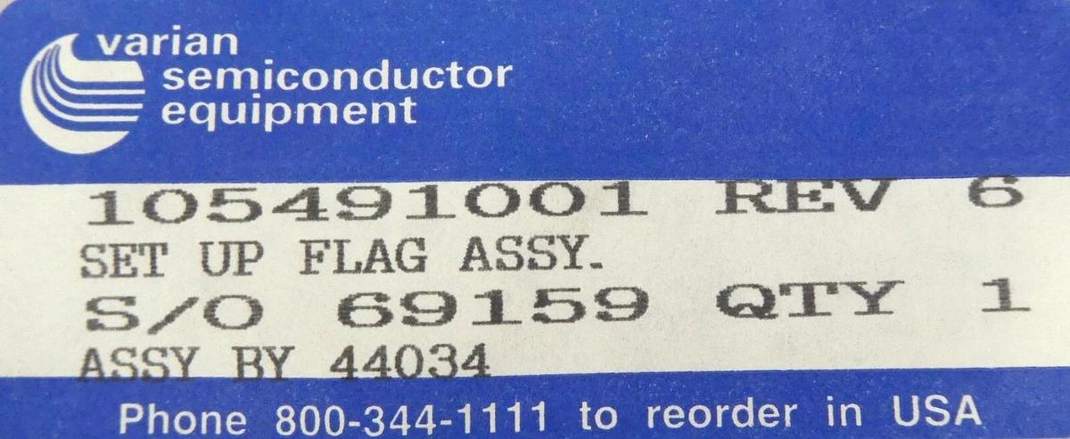 Varian Semiconductor 105491001 Set Up Flag Assembly New Surplus