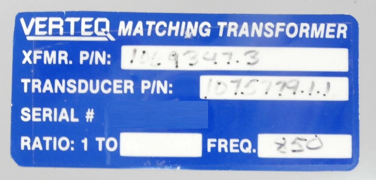 Used Verteq 1069347.3 RF Matching Transformer Ratio Unmarked Reseller Lot of 10 Spare