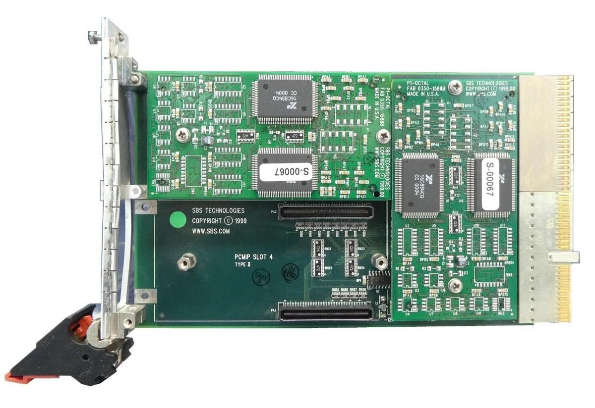 Used SBS Technologies MC-303 CARRIER PCB Card 0330-1586A P1-OCTAL Working Surplus