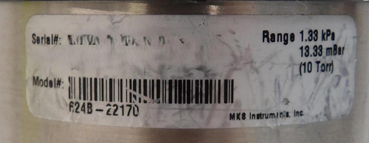 Used MKS Instruments 624B-22170 Baratron Transducer Type 624 Dented Spare Surplus