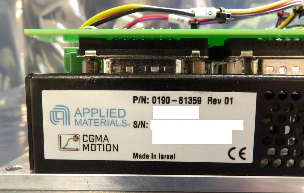 Used AMAT Applied Materials 0190-81359 CGMA Motion Controller 0100-04159 Working