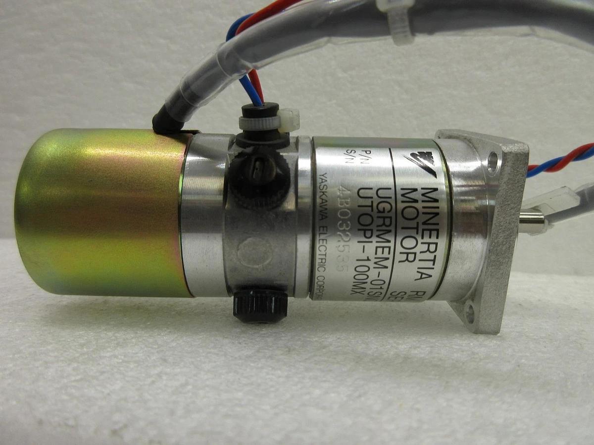Used Yaskawa Electric UTOPI-100MX Minertia Motor UGRMEM-01SNQ72 Nikon NSR-S204B Spare