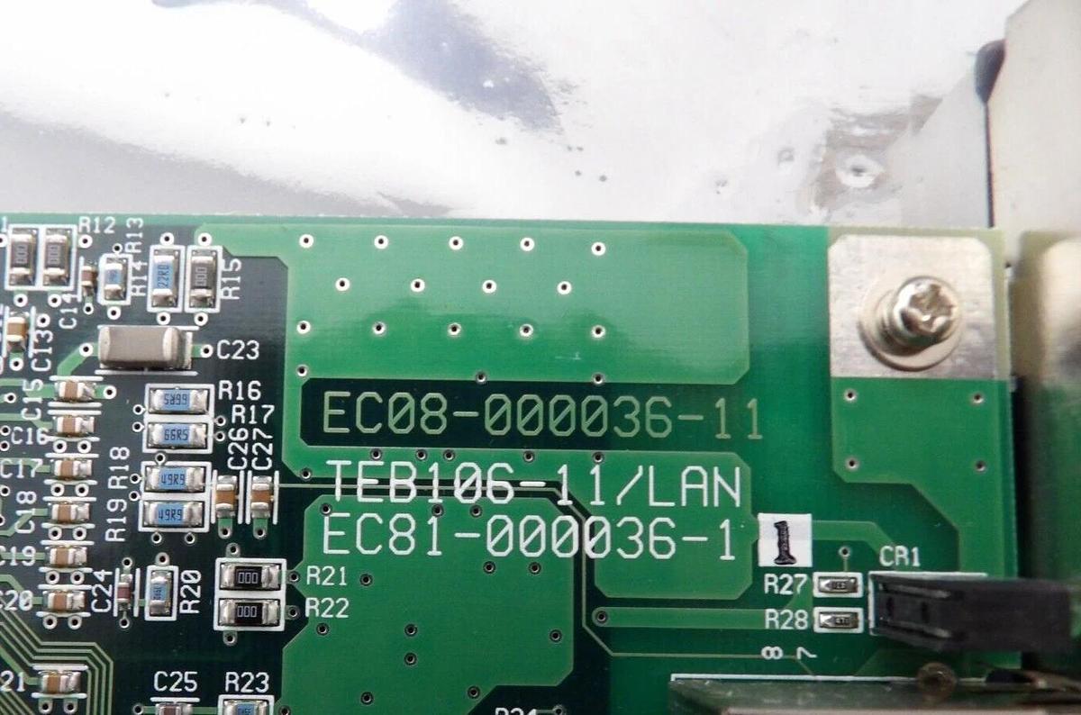 Used TEL Tokyo Electron EC81-000036-11 PCB Card TEB106-11/LAN ACT8 Working Surplus
