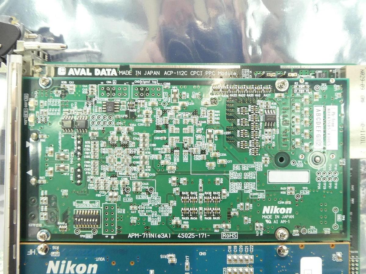 Used Nikon Precision 4S015-446 Processor VME PCB Card ALGFP NSR FX-601F Working