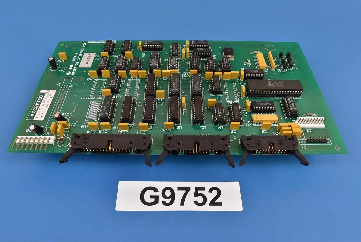 Used Matrix 1000-0042 PCB Operator Interface