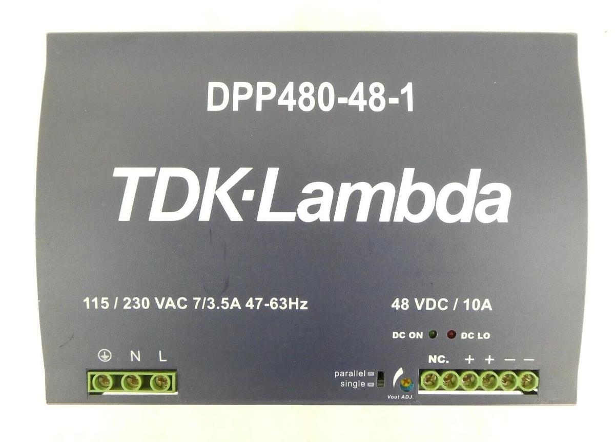Used TDK-Lambda DPP480-48-1 Power Supply Reseller Lot of 5 AMAT Working Surplus