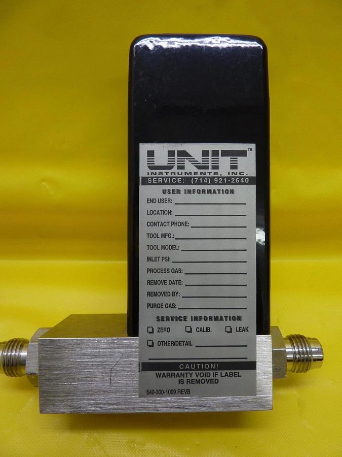 Used UNIT Instruments 1100-100137 Mass Flow Meter UFM-1100 200 SCCM N2 Used Working