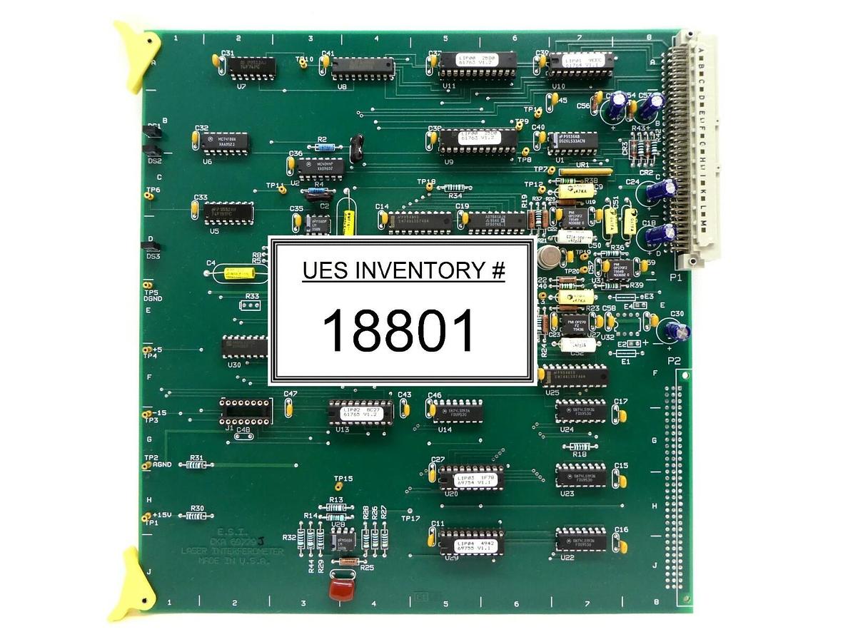 Used ESI Electro Scientific Industries CKA 69779 Laser Interferometer PCB Card Spare