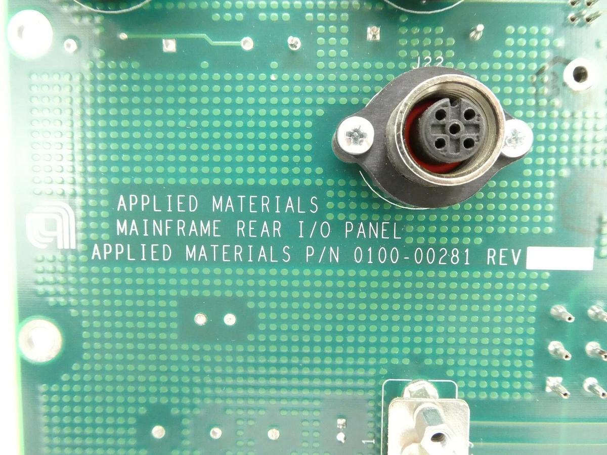Used AMAT Applied Materials 0100-00281 Mainframe Rear I/O Panel PCB Centura Working