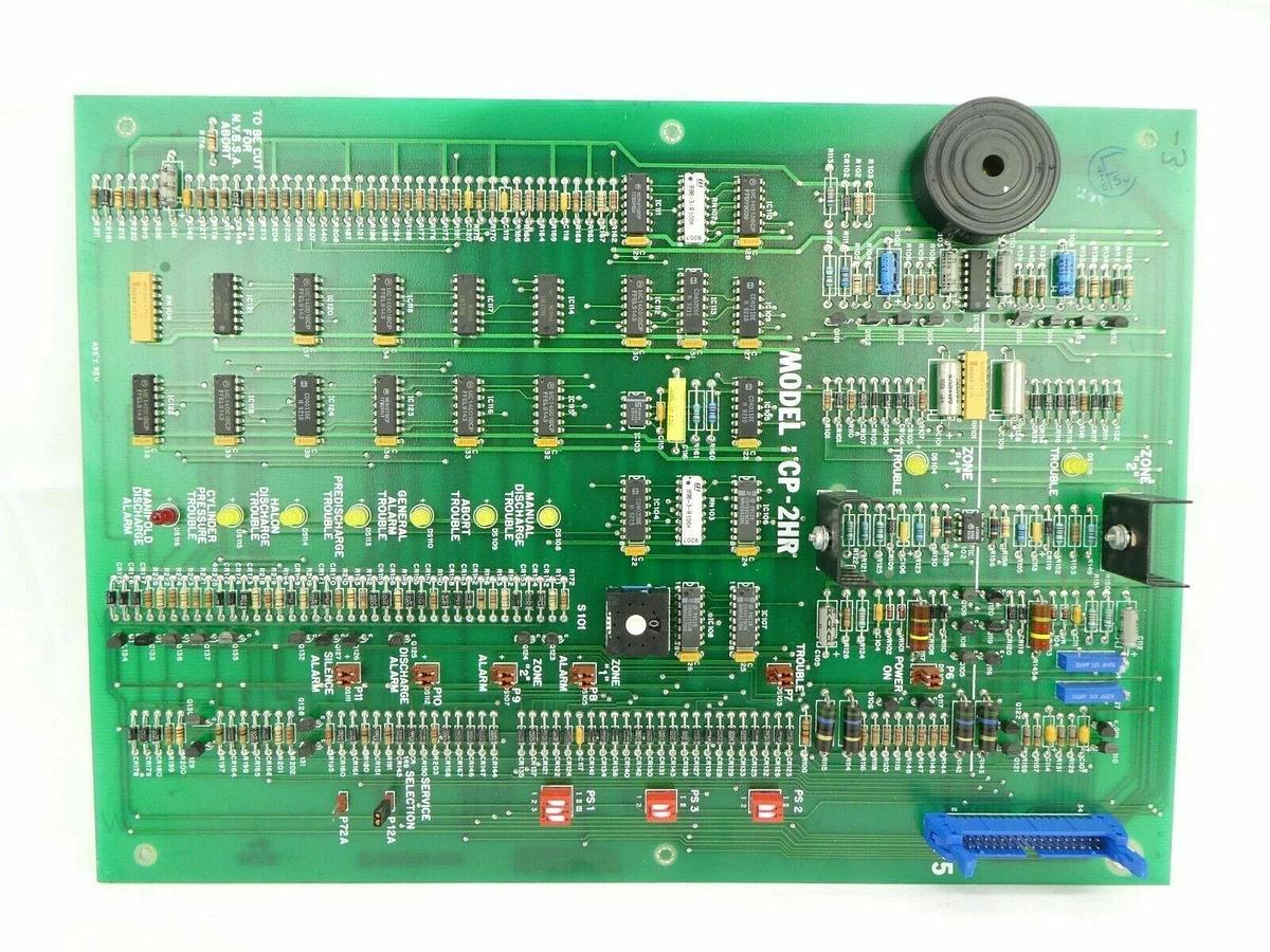 Used Cerberus Pyrotronics 580-187081-3 Fire Detection Control PCB CP-2HR Working