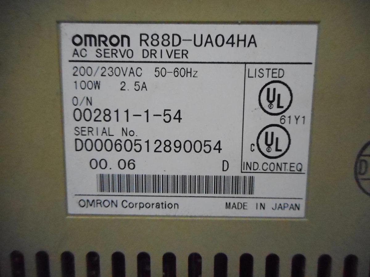 Used Omron R88D-UA04HA AC Servo Driver Used Working