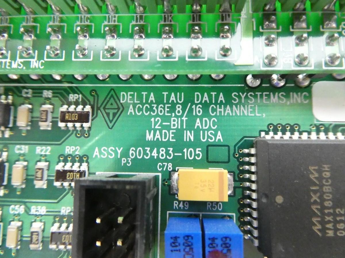 Used Delta Tau 603483-105 8/16 Channel A/D Input PCB Card ACC36E AMAT Working Surplus