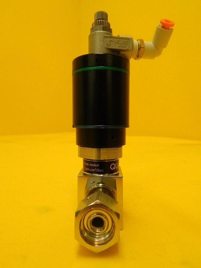Used Qualiflow 2x10-9atm.cm3/Sec 2-Way Pneumatic Valve Reseller Used Working