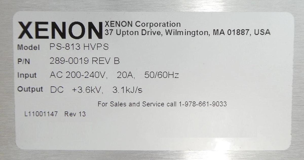 Used Xenon 289-0019 Power Supply Module PS-813 HVPS Working Surplus