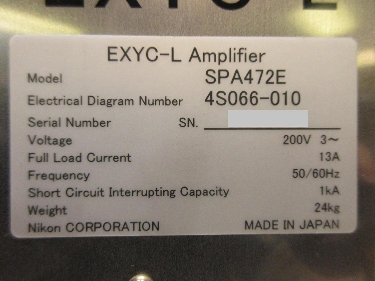 Used Nikon 4S066-010 EXYC-L Amplifier Module SPA472E 4S013-684-1 NSR Working