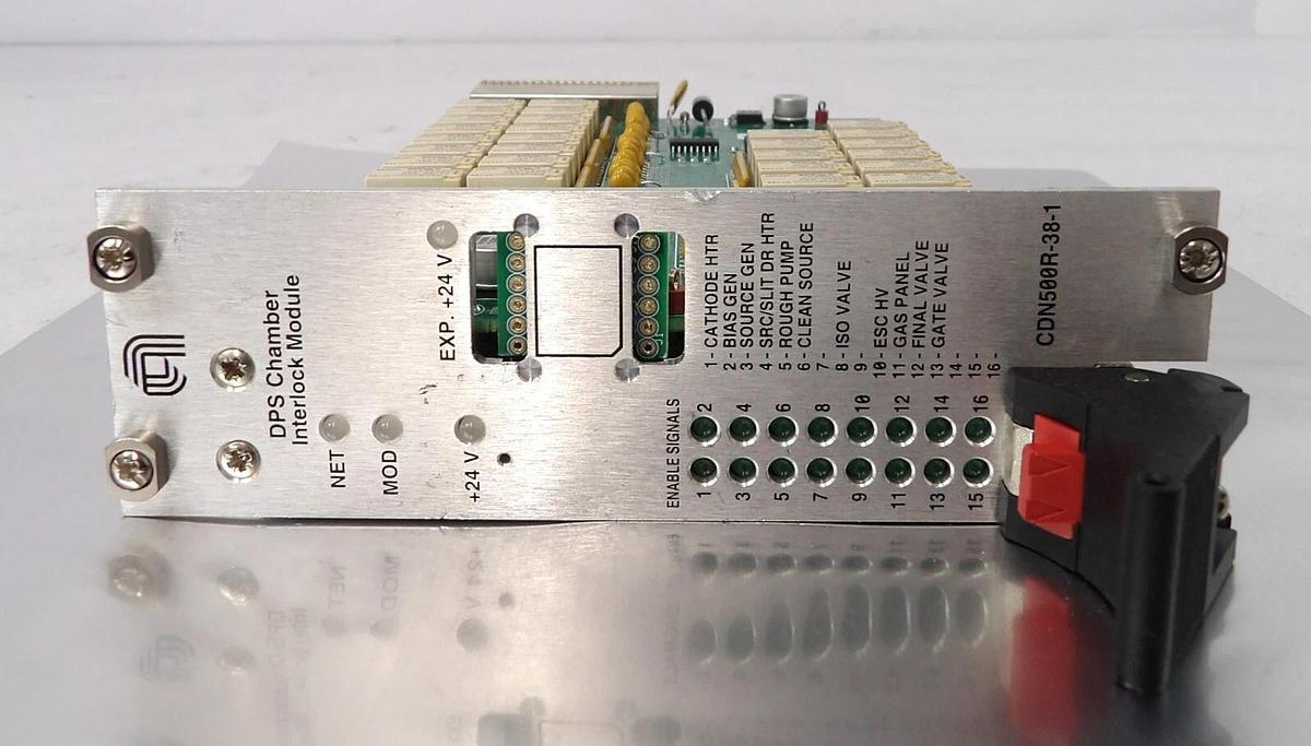 Used MKS Instruments AS02500-38-1 Interlock Module PCB CDN497 AMAT 0190-87835 Working