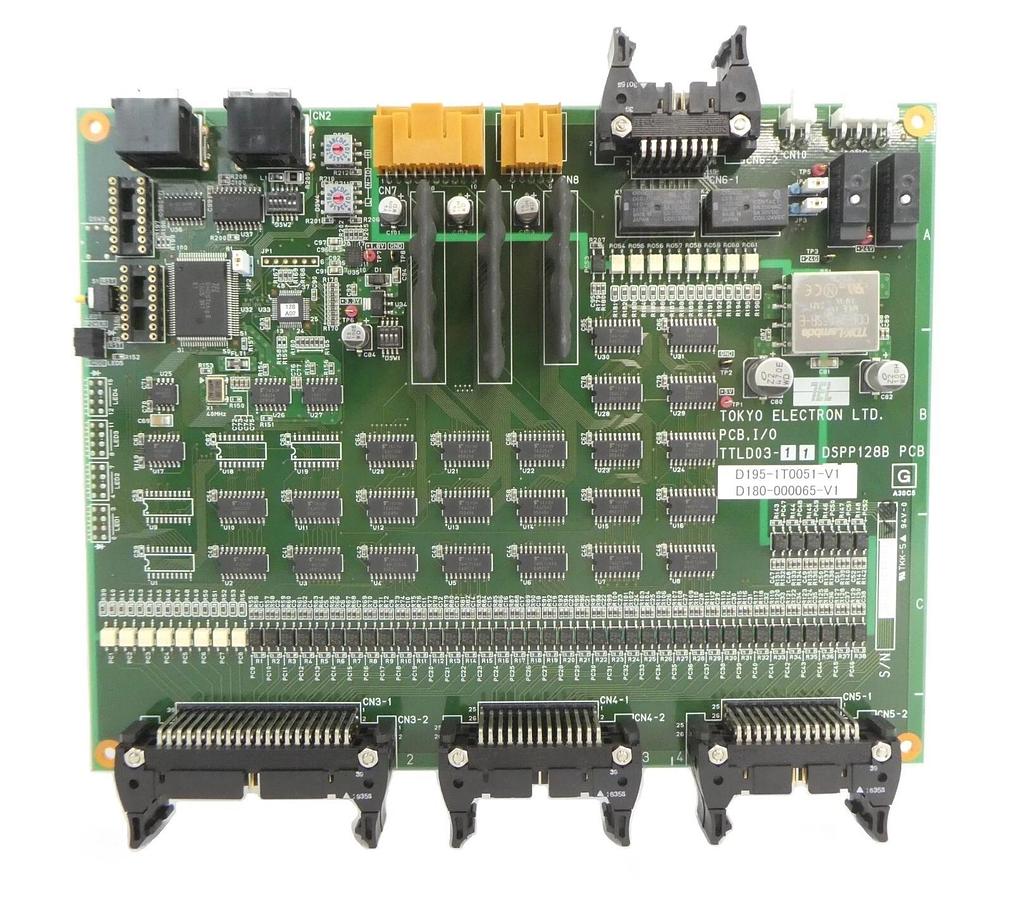 Used TEL Tokyo Electron D195-1T0051-V1 DSPP128B PCB TTLD03-11 Working Surplus